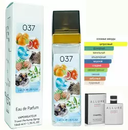 Чоловічий парфум № 037 за мотивами Allure Sport (Аллюр Спорт) 40 мл ОПТ Чоловічий парфум № 037 за мотивами Allure Sport (Аллюр Спорт) 40 мл ОПТ