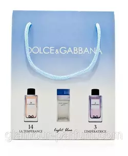 Подарунковий набір парфумерії для жінок DOLCE&GABBANA (Дільче Габбана 3*15 мл)