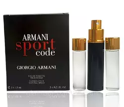 Мініпарфуми Giorgio Armani Armani Sport Code (Армані Спорт Код) 3*15 мл.