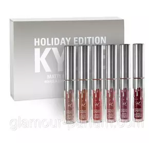 Набір рідких матових помад Kylie Holiday Birthday Edition (6 штук)