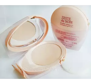 Вирівнює компактна пудра для обличчя Bourjois Zeste de Soie (Буржуа Зест де сю)