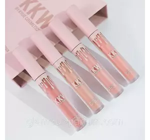 Набір рідких помад Kylie Creme Liquid Lipstick KKW