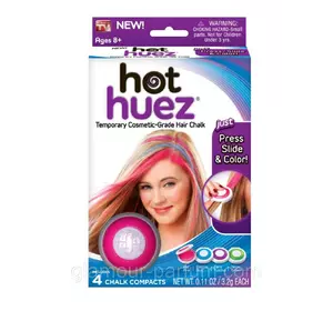 Пудра для фарбування волосся Hot Huez (колірні крейди для волосся) Пудра для фарбування волосся Hot Huez (колірні крейди для волосся)