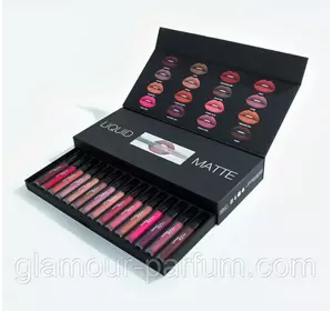Професійний набір рідких матових помад Huda Beauty Liquid Matte Box Професійний набір рідких матових помад Huda Beauty Liquid Matte Box