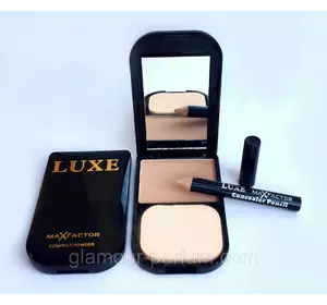 Компактна маскуюча пудра Мах Factor LUXE (Макс Фактор Люкс) + коригуючий олівець Компактна маскуюча пудра Мах Factor LUXE (Макс Фактор Люкс) + коригуючий олівець
